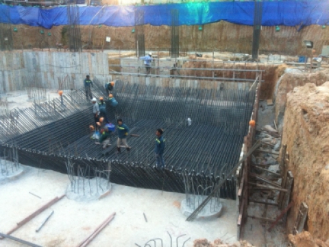 THI CÔNG TẦNG HẦM CHUNG CƯ THÀNH THÁI QUẬN 10 TPHCM